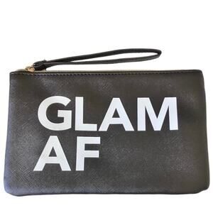 Crimes of Beauty Glam AF Black Wristlet Accessory Makeup Bag